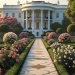White House Rose Garden Paved