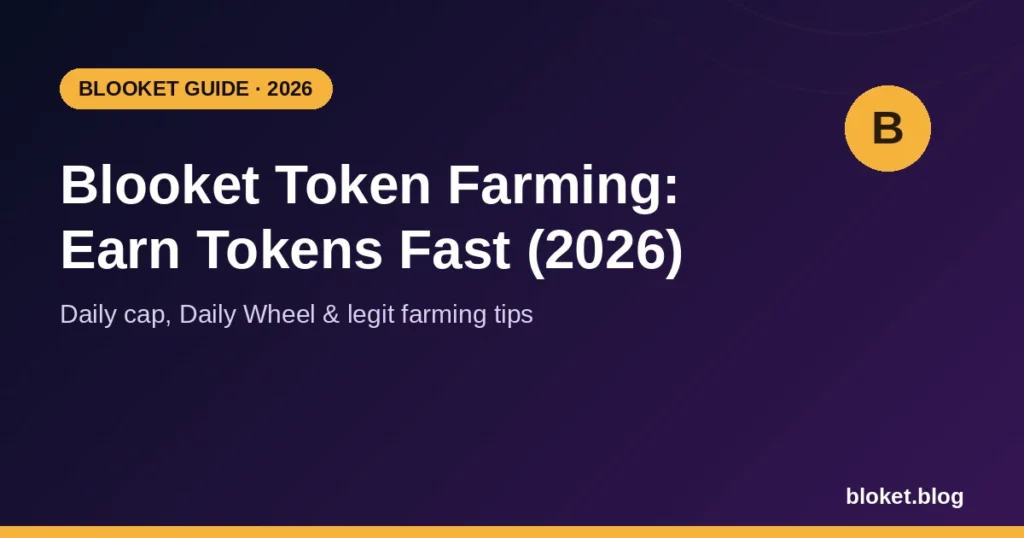 Blooket token farming guide featured image showing 2026 daily cap and Daily Wheel tips
