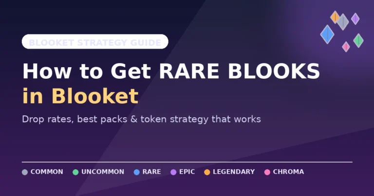 Rare blooks in Blooket shown as colored gem icons by rarity tier